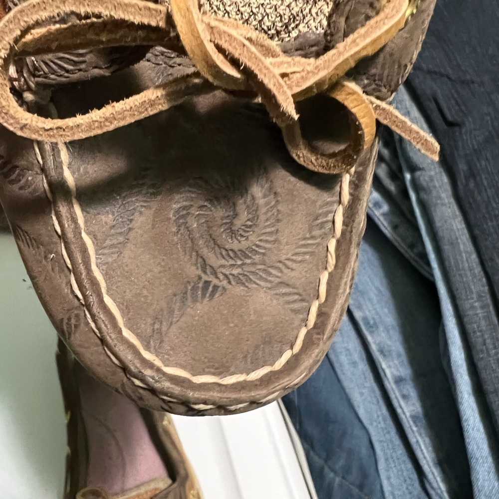 Sperry topsiders size 10 M leather - Picture 3 of 5